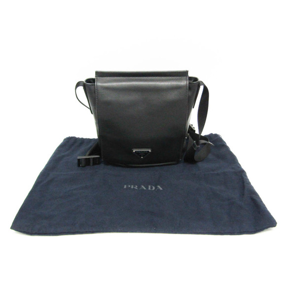 PRADA Black Leather Shoulder Bag - Picture 10 of 10